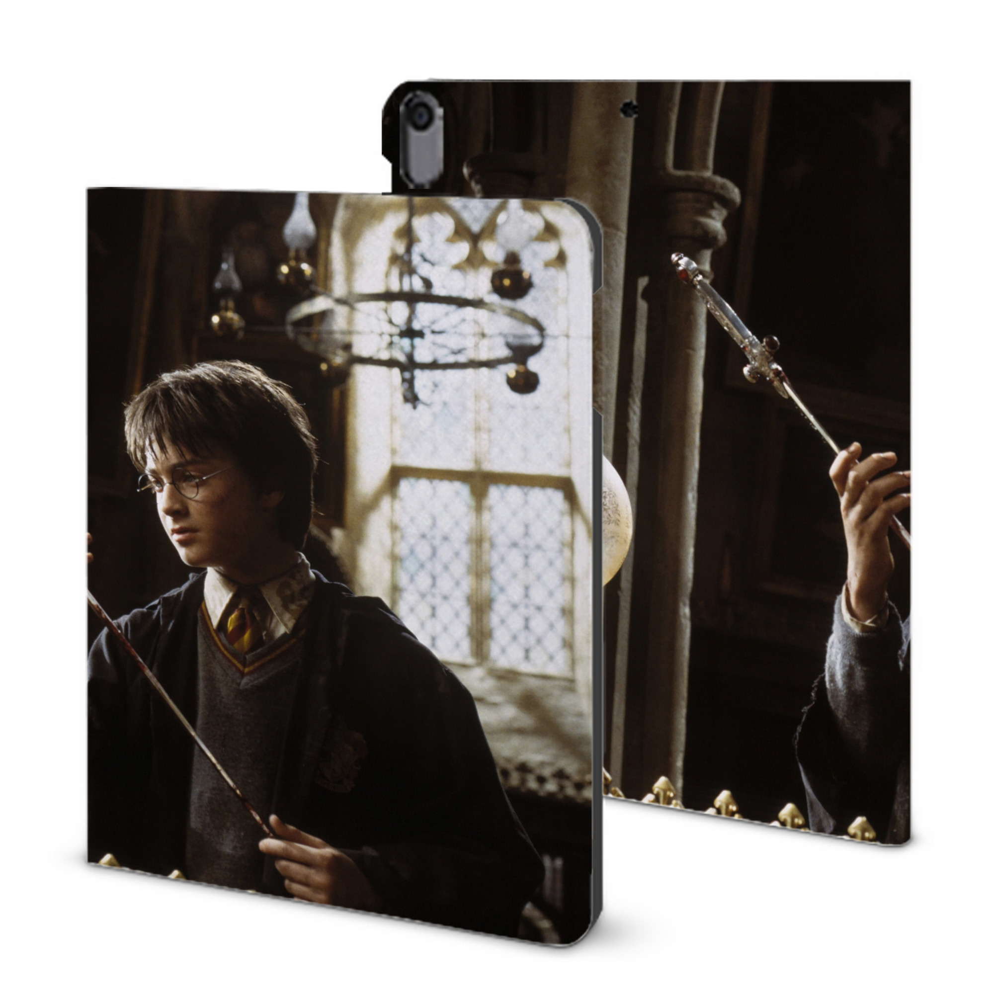 （画像用） Harry Potter ハリー・ポッターシリーズ IPad ケース ブック型 PUレザー TPU 耐衝撃 軽量 薄型 ペン収納なし 全面保護 IPad 各モデル対応